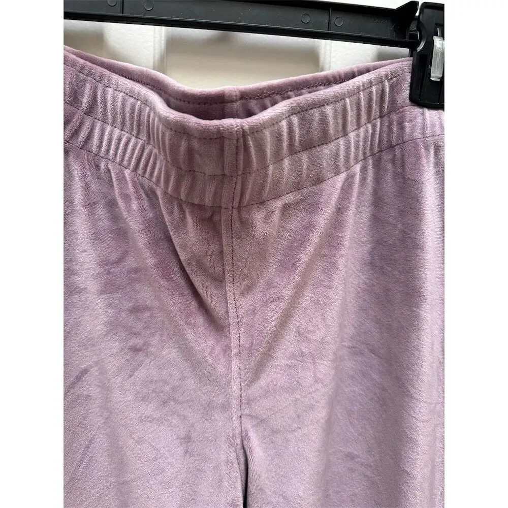Avia Women's Flared Velour Pants Purple Size S Casual Wide-Leg​ - Picture 5 of 8